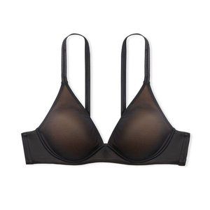 VICTORIA'S SECRET Angelight Lightly-Lined Wireless Bra 34C Black NWT